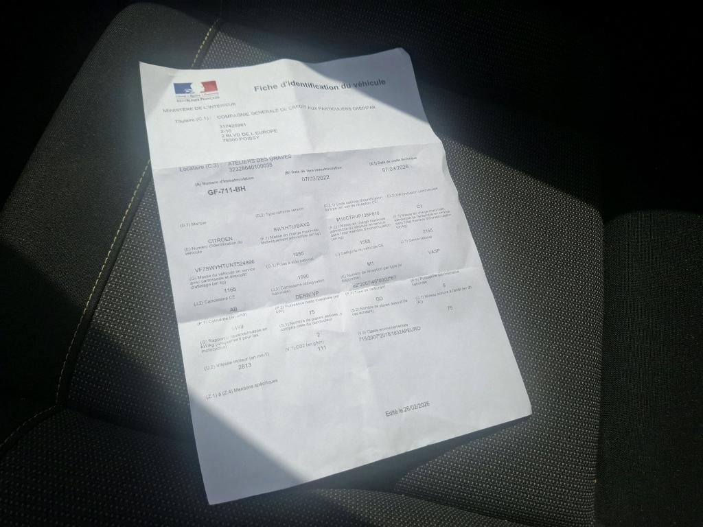 Citroen C3 SOCIETE BLUEHDI 100 S&S BVM6 FEEL NAV 2022