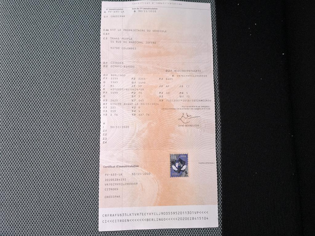 Citroen Berlingo Taille M BlueHDi 100 S&S BVM Live 2020