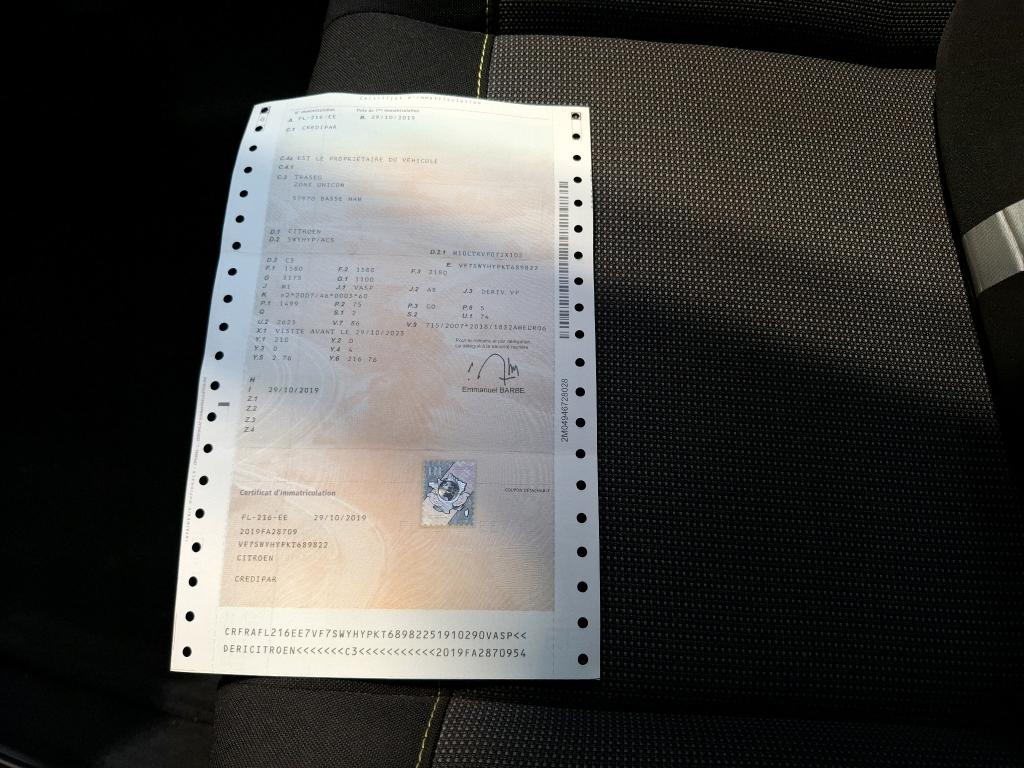 Citroen C3 SOCIETE BLUEHDI 100 S&S BVM FEEL 2019