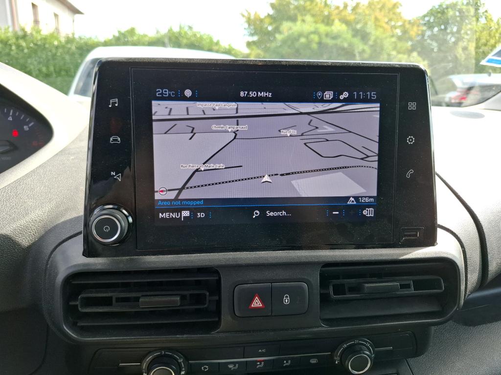 Peugeot PARTNER FOURGON STANDARD 650 KG BLUEHDI 100 S&S BVM6 ASPHALT 2022