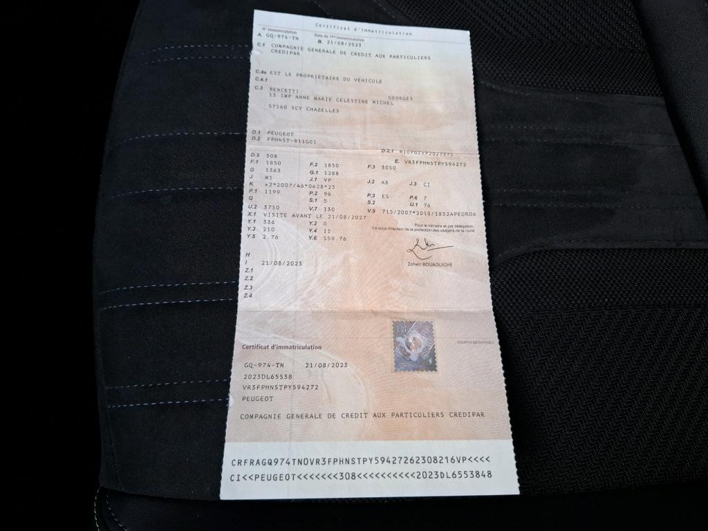 Peugeot 308 PureTech 130ch S&S EAT8 GT 2023