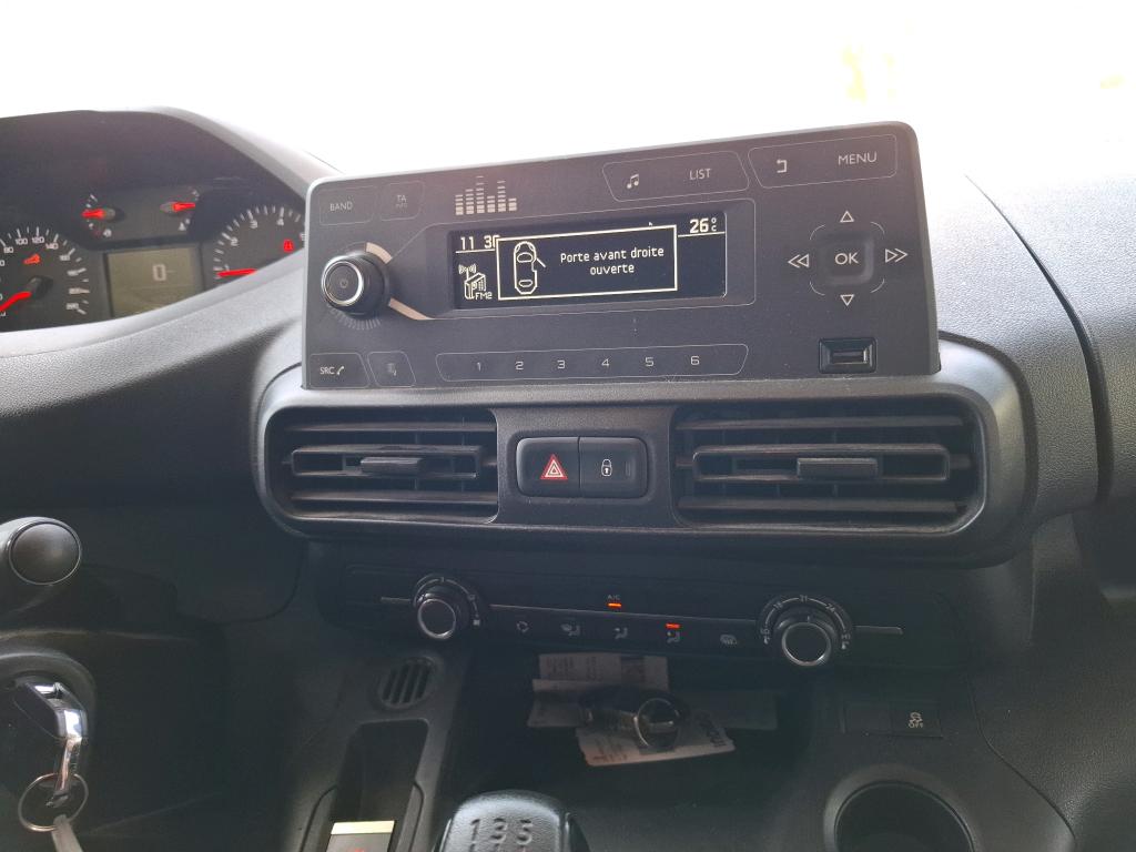 Peugeot PARTNER FOURGON STANDARD 650 KG BLUEHDI 75 BVM5 PREMIUM 2020