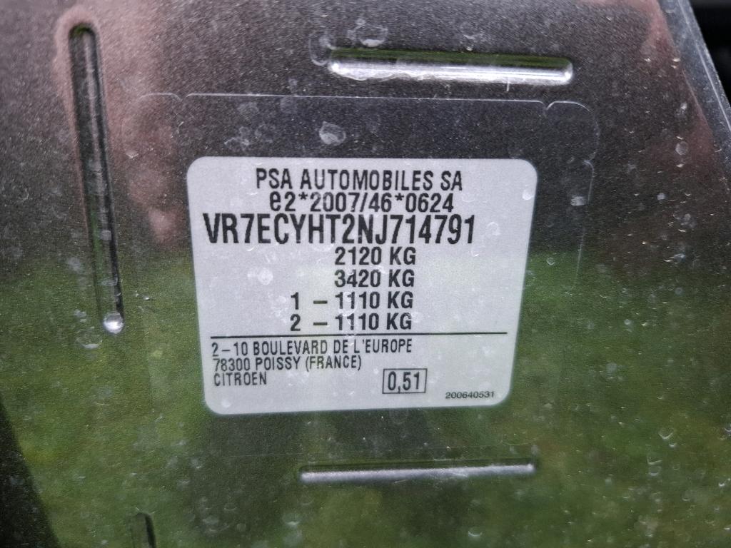 Citroen Berlingo Taille M BlueHDi 100 S&S BVM6 Feel 2022