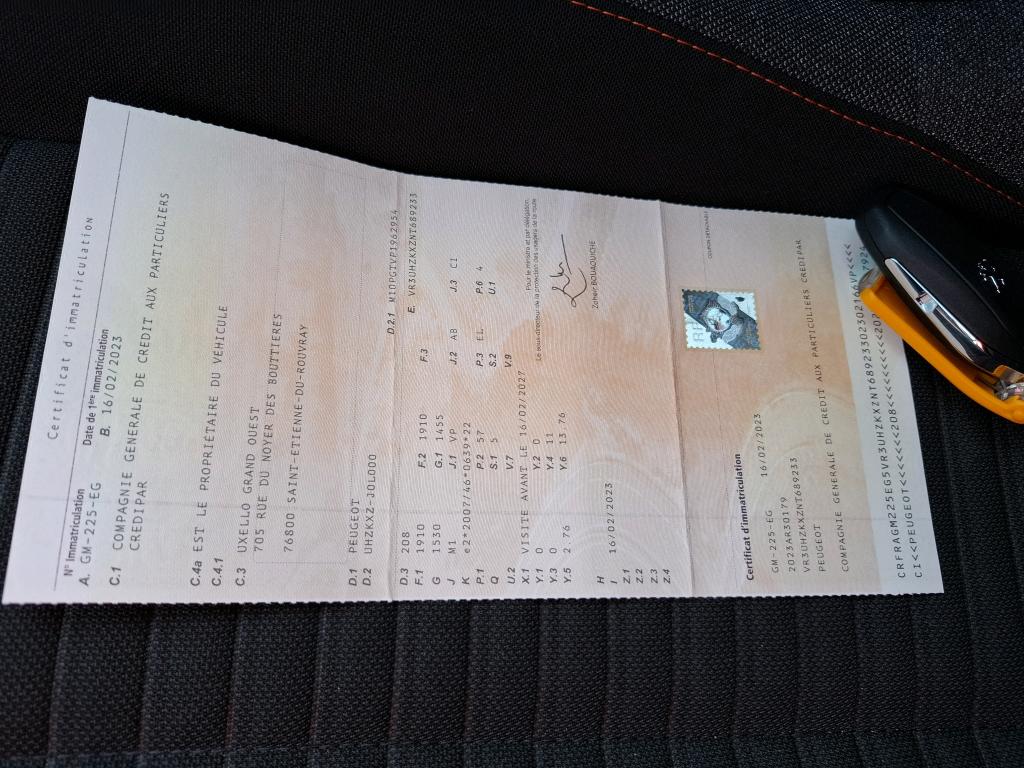 Peugeot 208 Electrique 50 kWh 136ch Active 2023