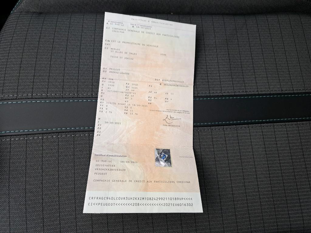 Peugeot 208 Electrique 50 kWh 136ch Allure 2021