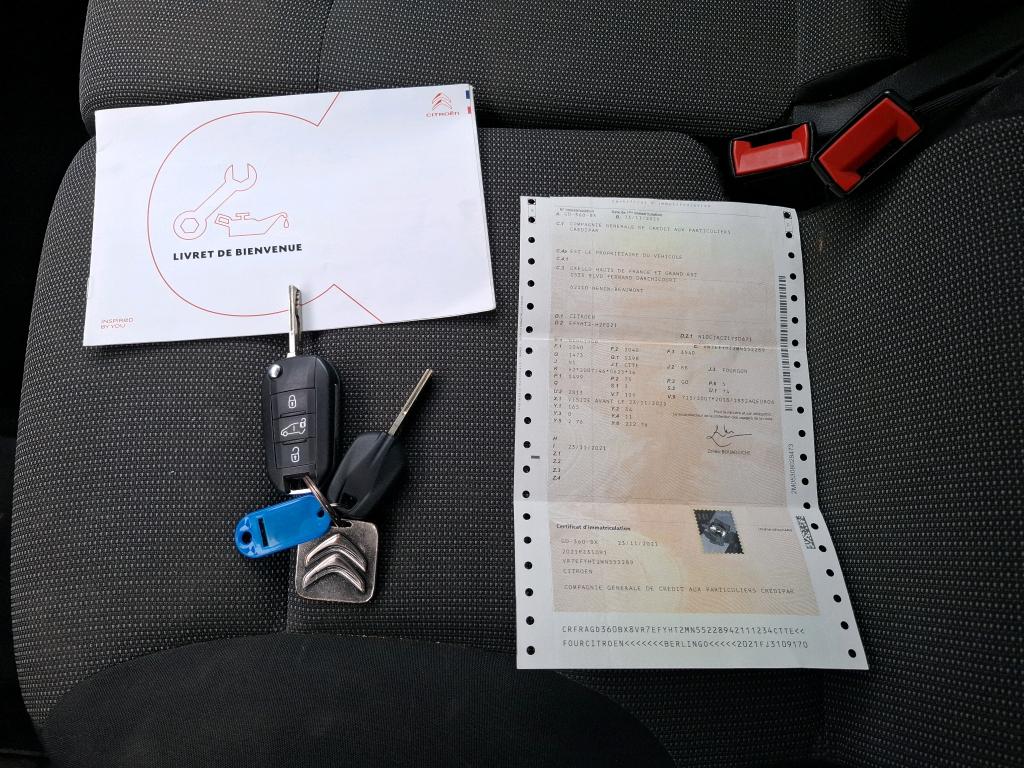Citroen BERLINGO VAN M 650 BLUEHDI 100 S&S BVM6 DRIVER 2021