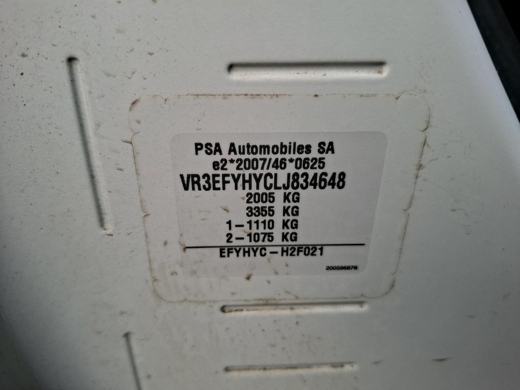 Peugeot PARTNER FOURGON STANDARD 650 KG BLUEHDI 100 S&S BVM5 PREMIUM 2020