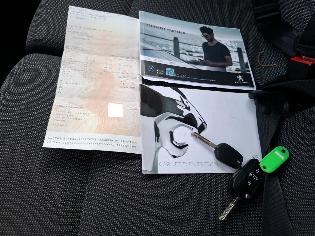 Peugeot PARTNER FOURGON LONG 950 KG BLUEHDI 100 S&S BVM5 PREMIUM 2019