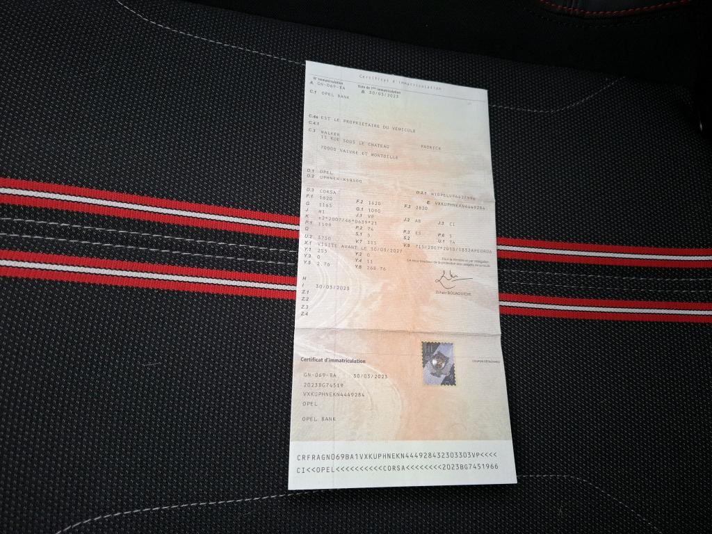 Opel Corsa 1.2 Turbo 100 ch BVM6 GS 2023