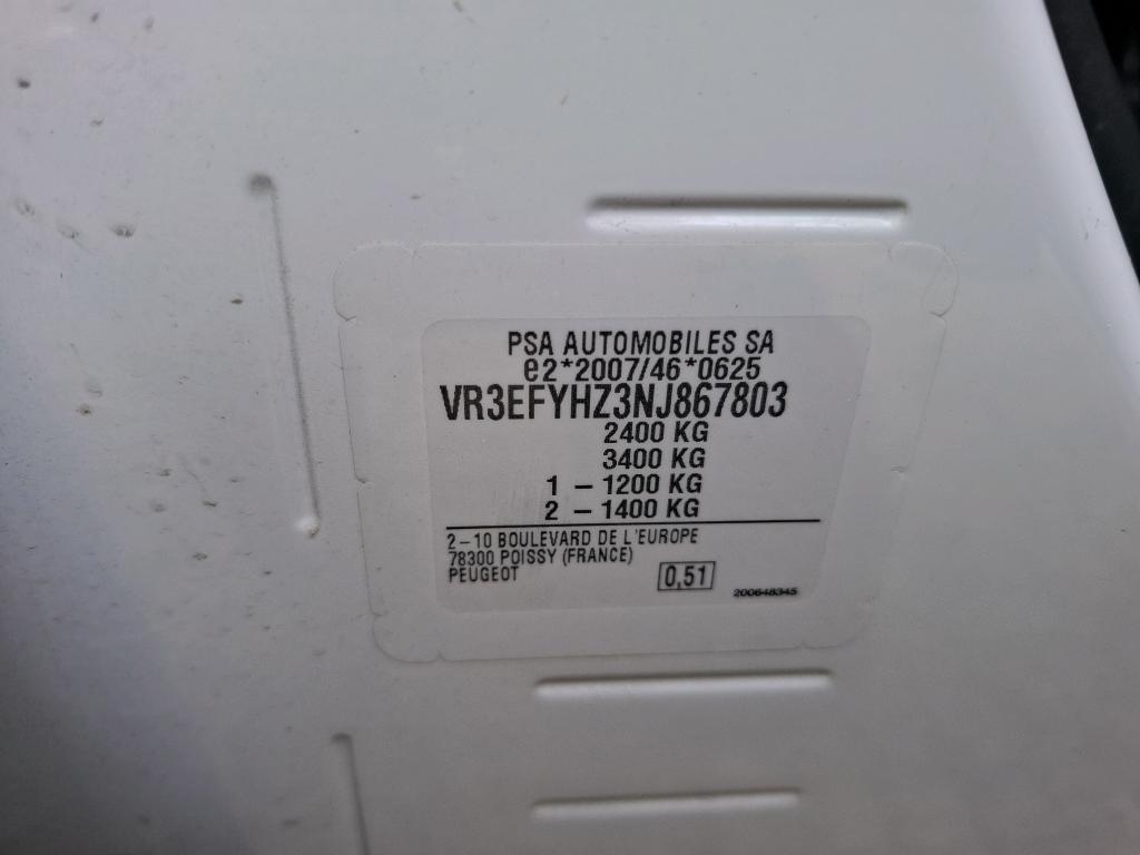 Peugeot PARTNER FOURGON XL 950 KG BLUEHDI 130 S&S EAT8  2023