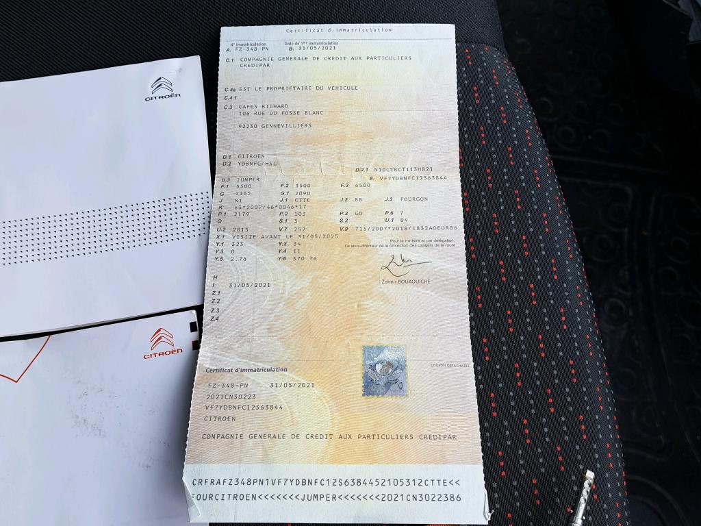 Citroen JUMPER TOLE 4-35 L4H2 BLUEHDi 140 S&S BVM6 DRIVER 2021