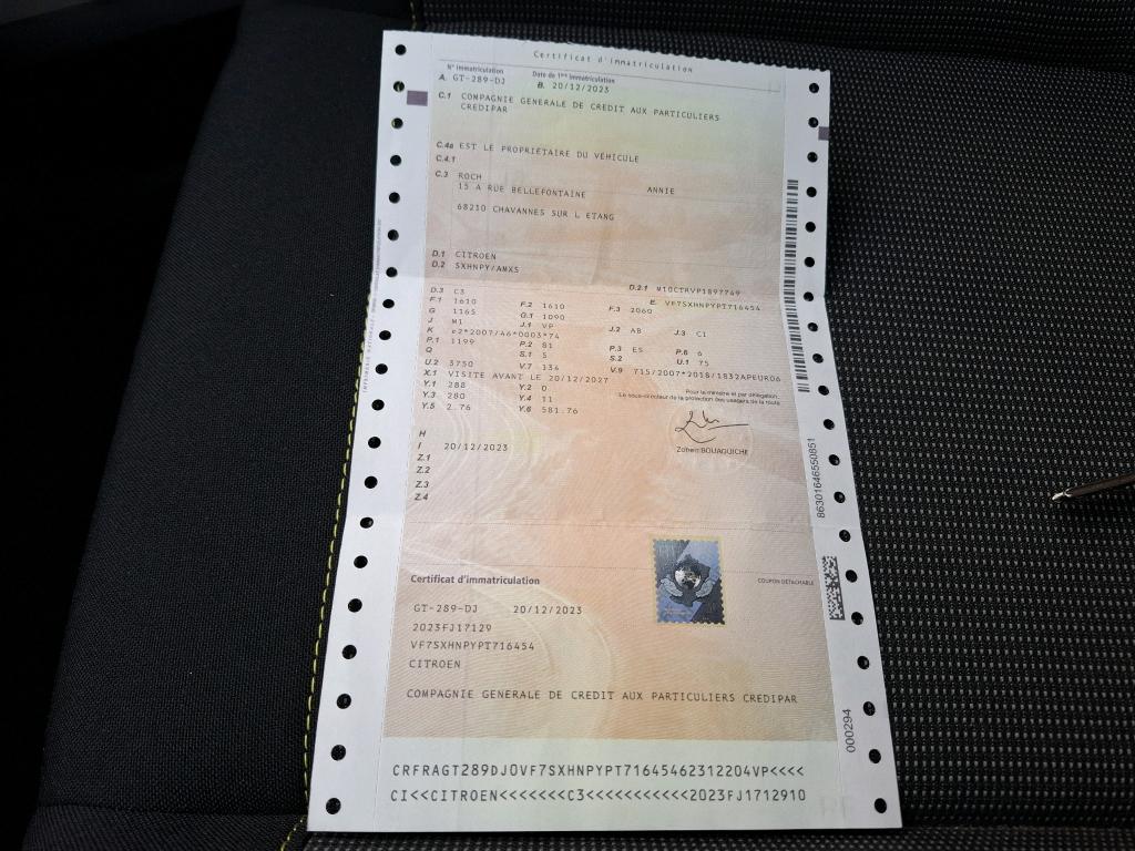 Citroen C3 PureTech 110 ch EAT6 Max 2023