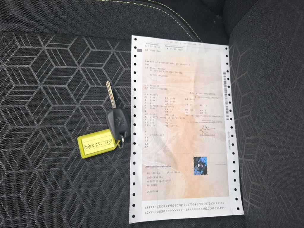 Peugeot Rifter Standard BlueHDi 100 S&S BVM6 Active 2020