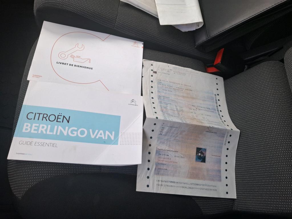 Citroen BERLINGO VAN M 650 BLUEHDI 100 S&S BVM5 CLUB 2021