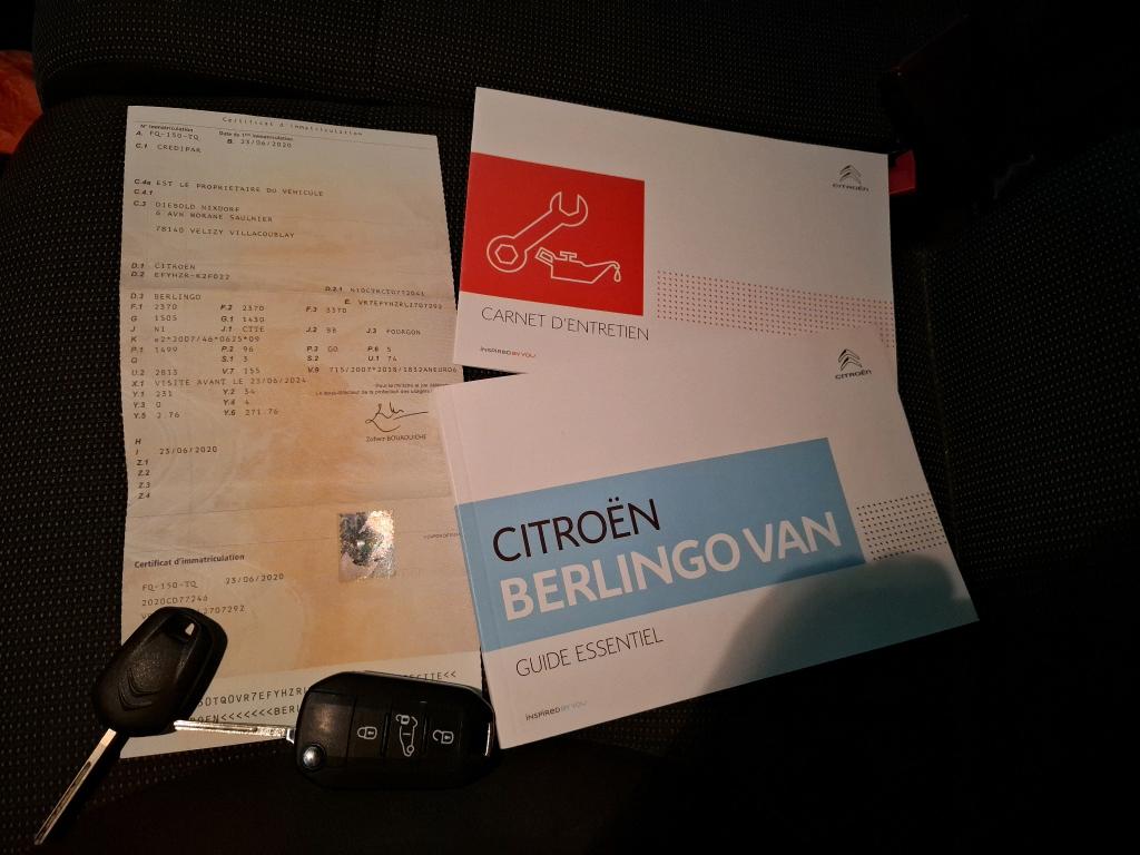 Citroen BERLINGO VAN XL 950 BLUEHDI 130 S&S EAT8 DRIVER 2020