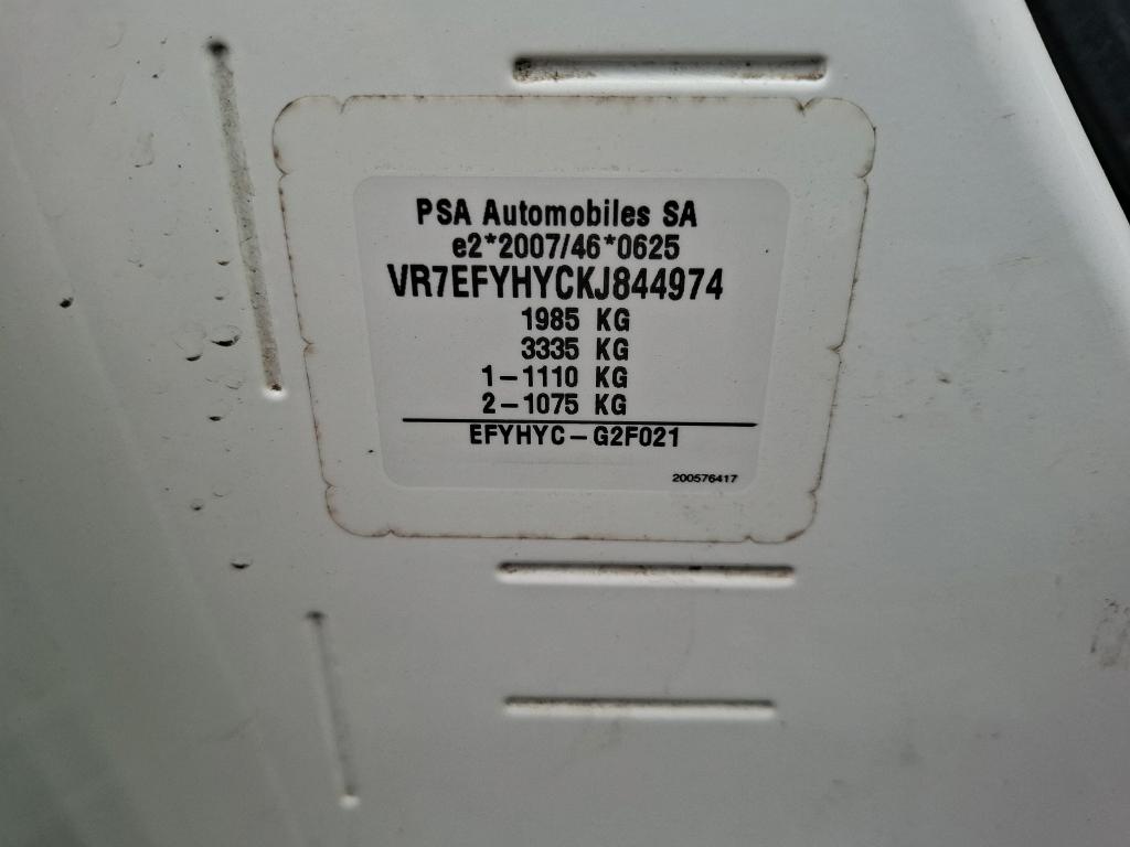 Citroen BERLINGO VAN M 650 BLUEHDI 100 S&S BVM5 CLUB 2019