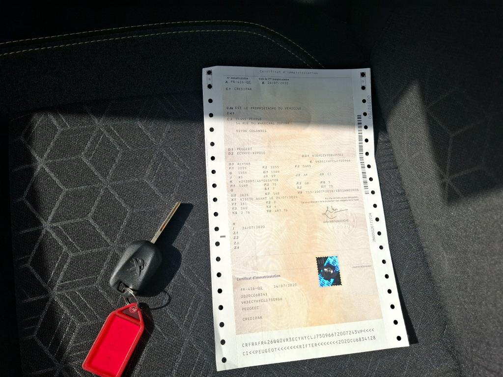 Peugeot Rifter Standard BlueHDi 100 S&S BVM6 Active 2020