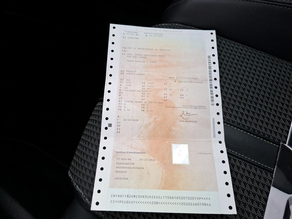 Peugeot 208 Electrique 50 kWh 136ch GT Line 2020