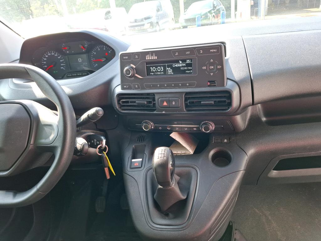 Peugeot PARTNER FOURGON STANDARD 650 KG BLUEHDI 100 S&S BVM5 PREMIUM 2020