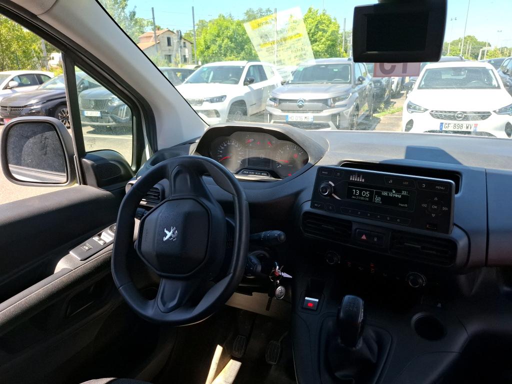 Peugeot PARTNER FOURGON STANDARD 650 KG BLUEHDI 100 S&S BVM5 PREMIUM 2021