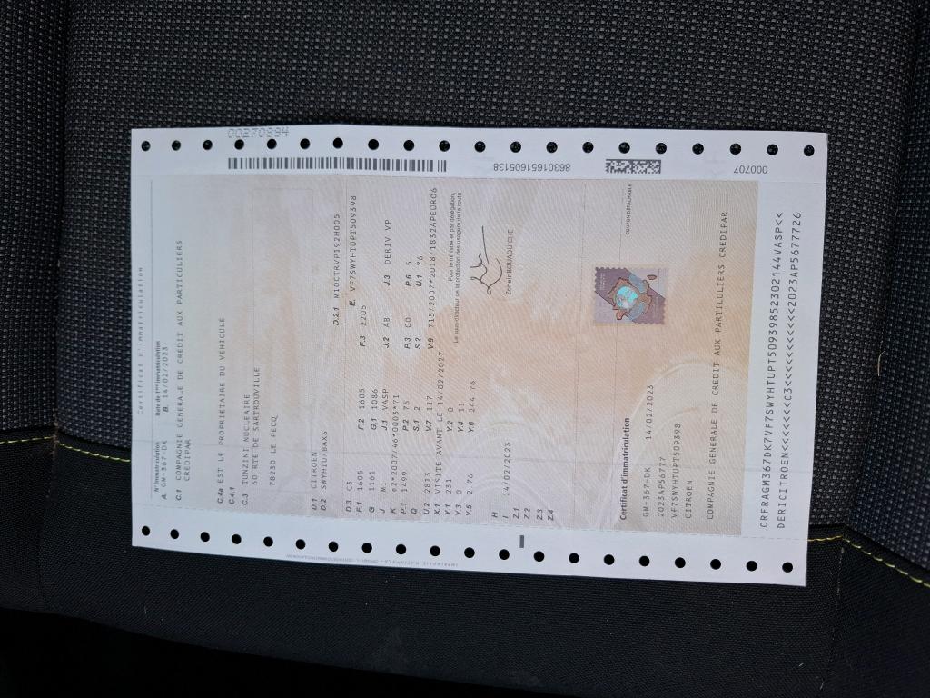 Citroen C3 SOCIETE BLUEHDI 100 S&S BVM6 FEEL NAV 2023