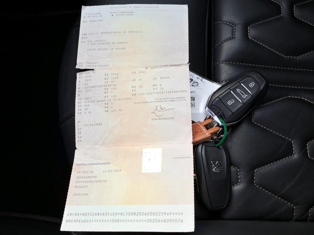 Peugeot 508 SW BlueHDi 160 ch S&S EAT8 GT Line 2020