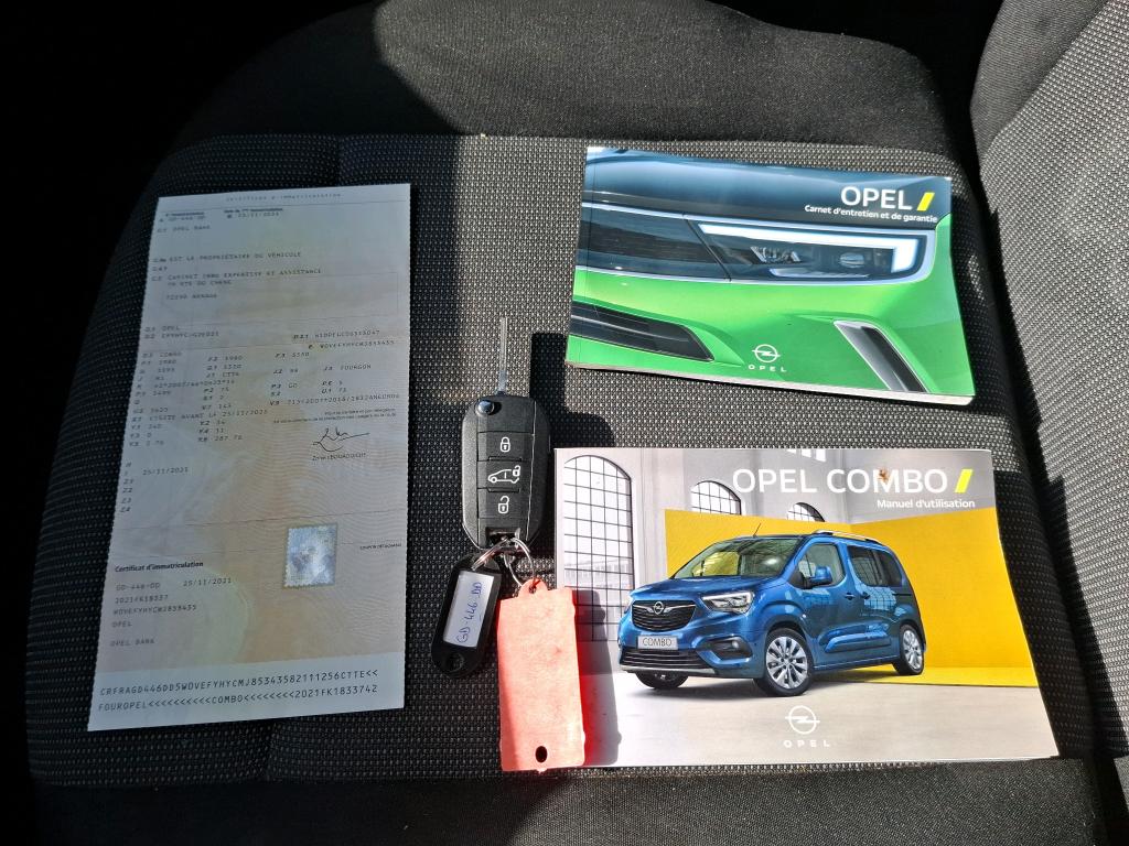 Opel COMBO CARGO 1.5 100 CH S/S L1H1 BVM6 STANDARD PACK CLIM 2021