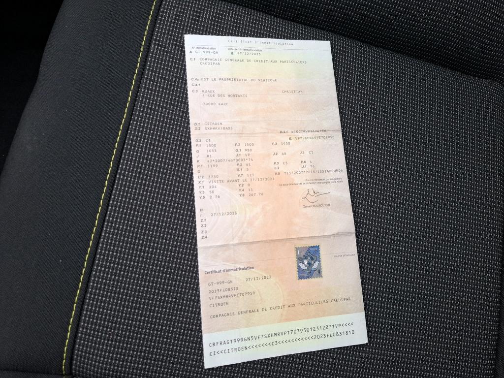 Citroen C3 PureTech 83 ch BVM5 You 2023