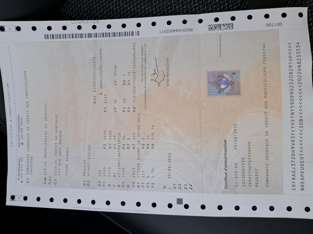 Peugeot 308 SW BlueHDi 130ch S&S EAT8 Allure Pack 2022