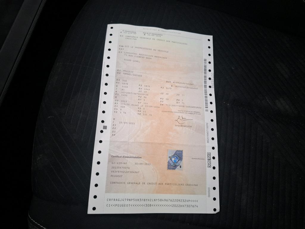 Peugeot 308 BlueHDi 130ch S&S BVM6 Active Pack 2022