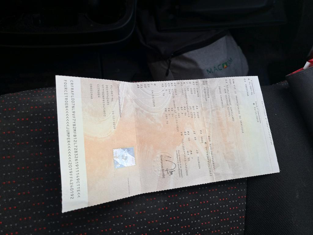 Citroen JUMPER TOLE 33 L2H2 BLUEHDi 130 BVM6 BUSINESS 2019