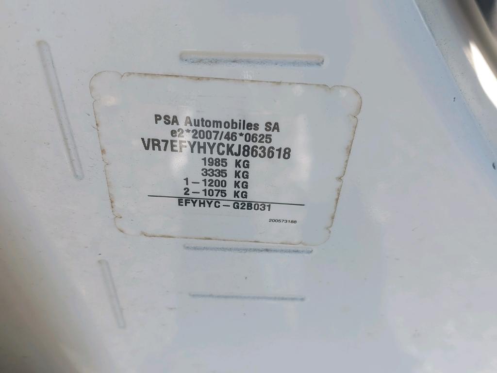Citroen BERLINGO VAN M 650 BLUEHDI 100 S&S BVM5 CLUB 2019
