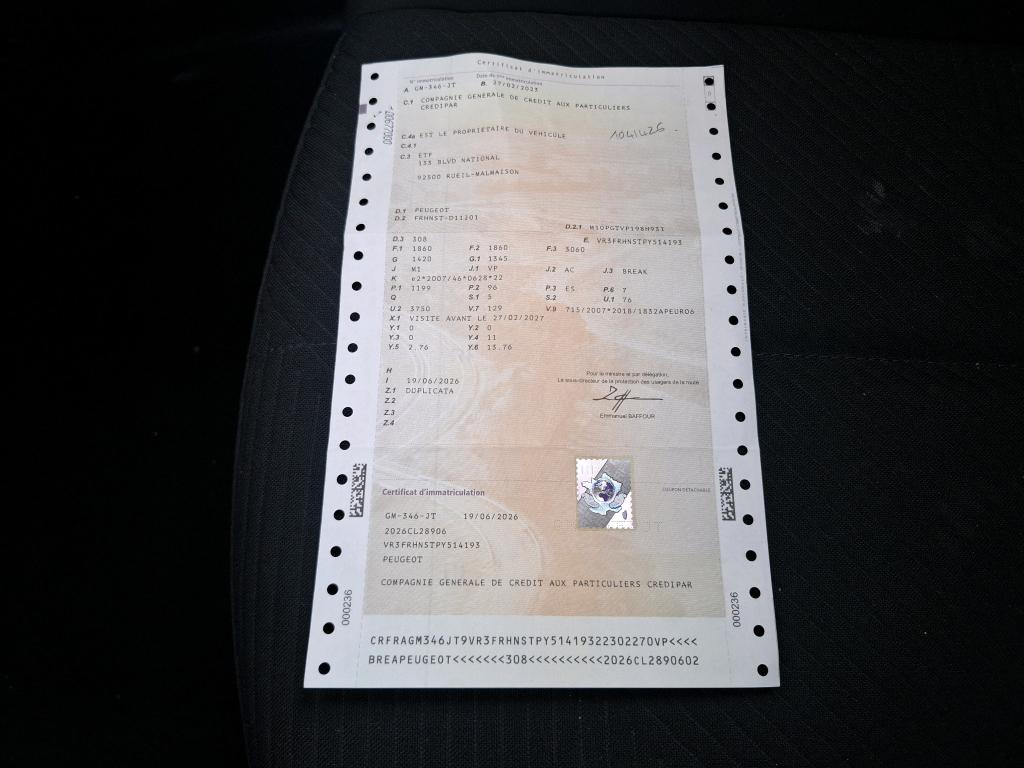 Peugeot 308 SW PureTech 130ch S&S EAT8 Active Pack 2023