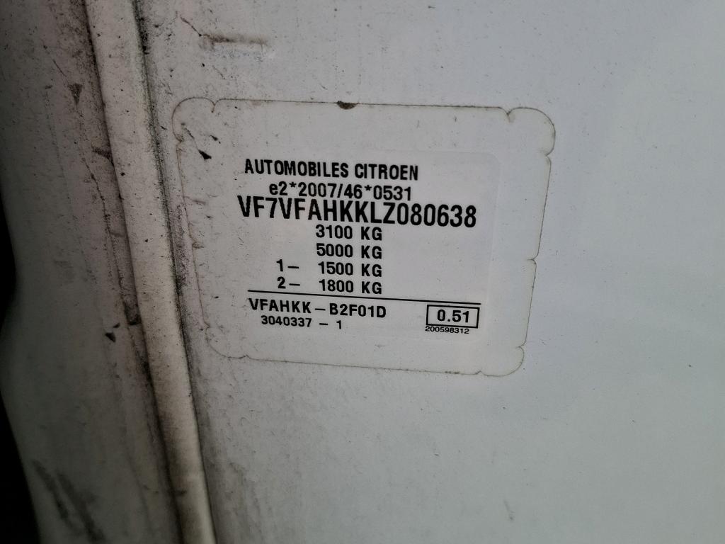 Citroen JUMPY FGN M BLUEHDI 120 S&S BVM6 CLUB 340 NM 2020