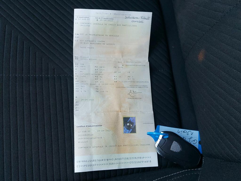 Peugeot 308 BlueHDi 130ch S&S BVM6 Active Pack 2022