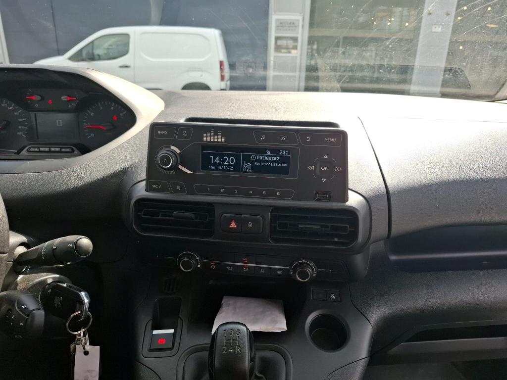 Peugeot PARTNER FOURGON STANDARD 650 KG BLUEHDI 75 BVM5 PREMIUM 2020