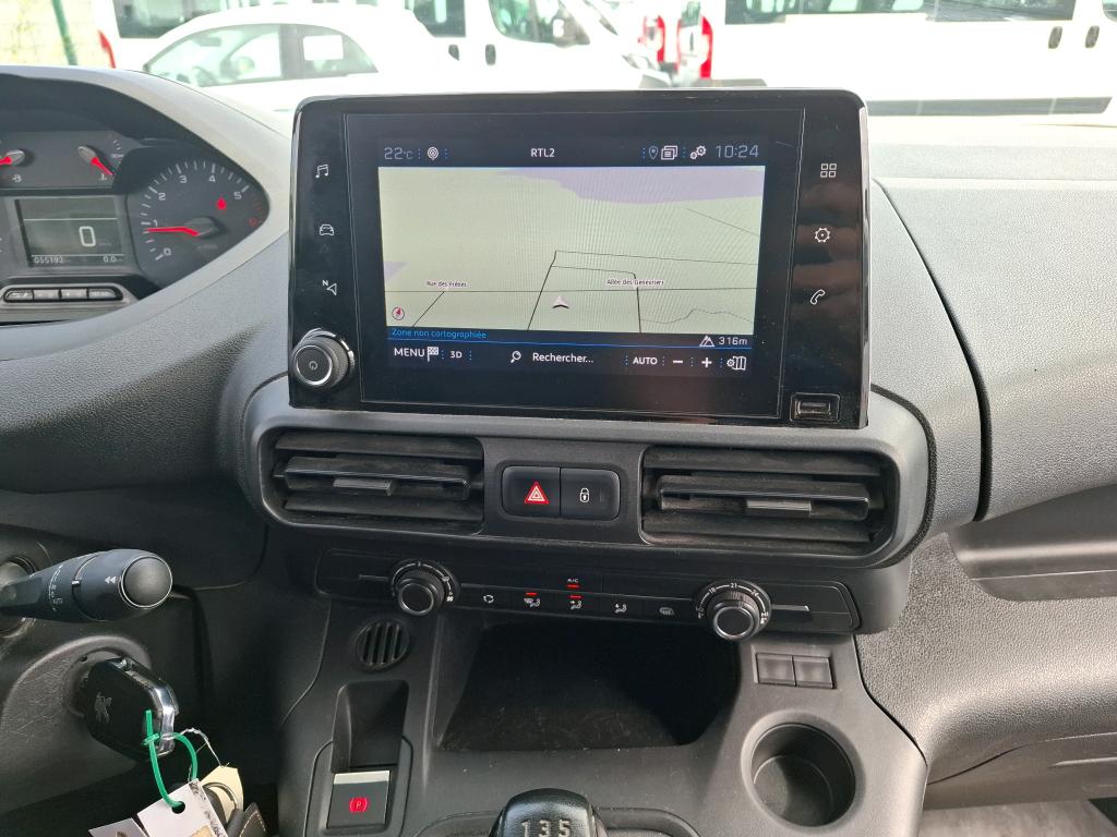 Peugeot PARTNER FOURGON STANDARD 650 KG BLUEHDI 100 S&S BVM5 ASPHALT 2020