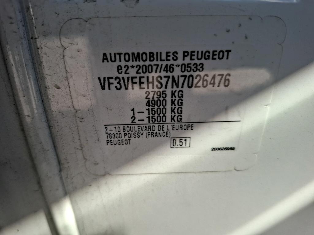 Peugeot EXPERT FGN TOLE STANDARD BLUEHDI 145 S&S EAT8 ASPHALT 2022