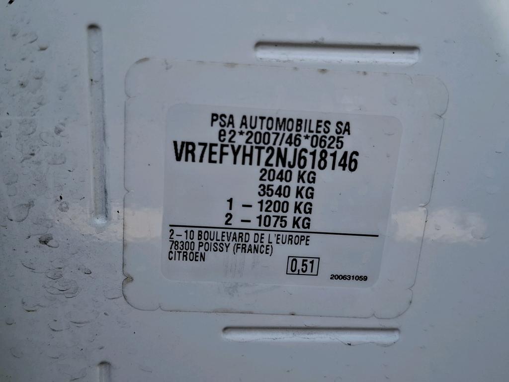 Citroen BERLINGO VAN M 650 BLUEHDI 100 S&S BVM6 DRIVER 2022