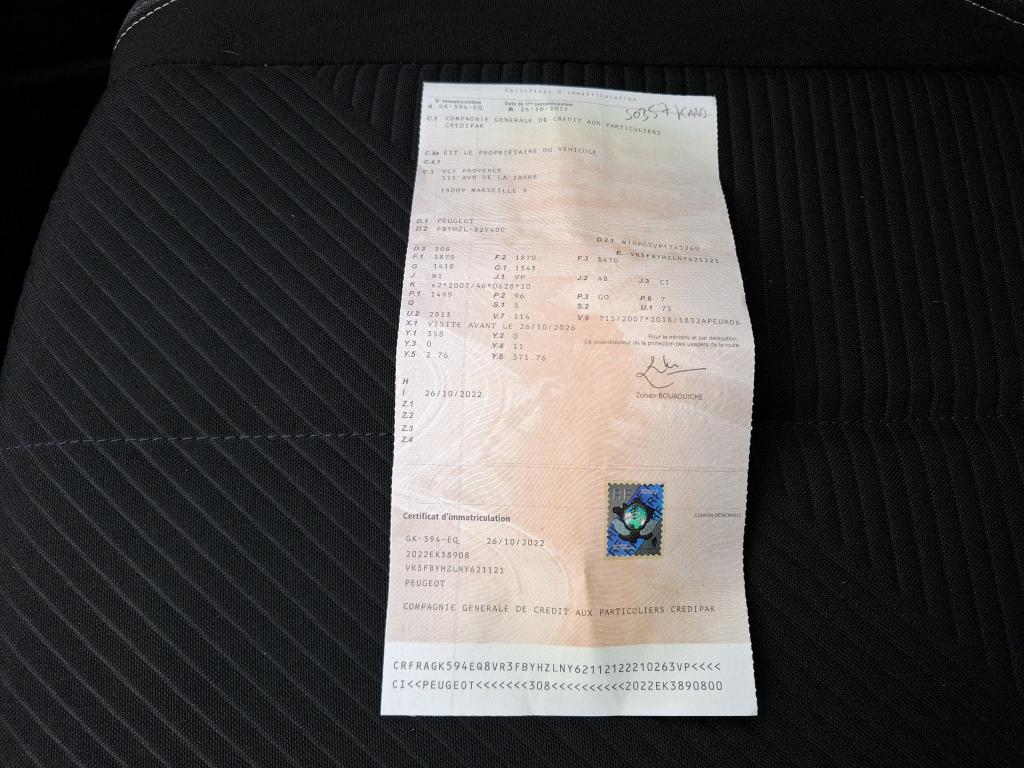 Peugeot 308 BlueHDi 130ch S&S BVM6 Active Pack 2022