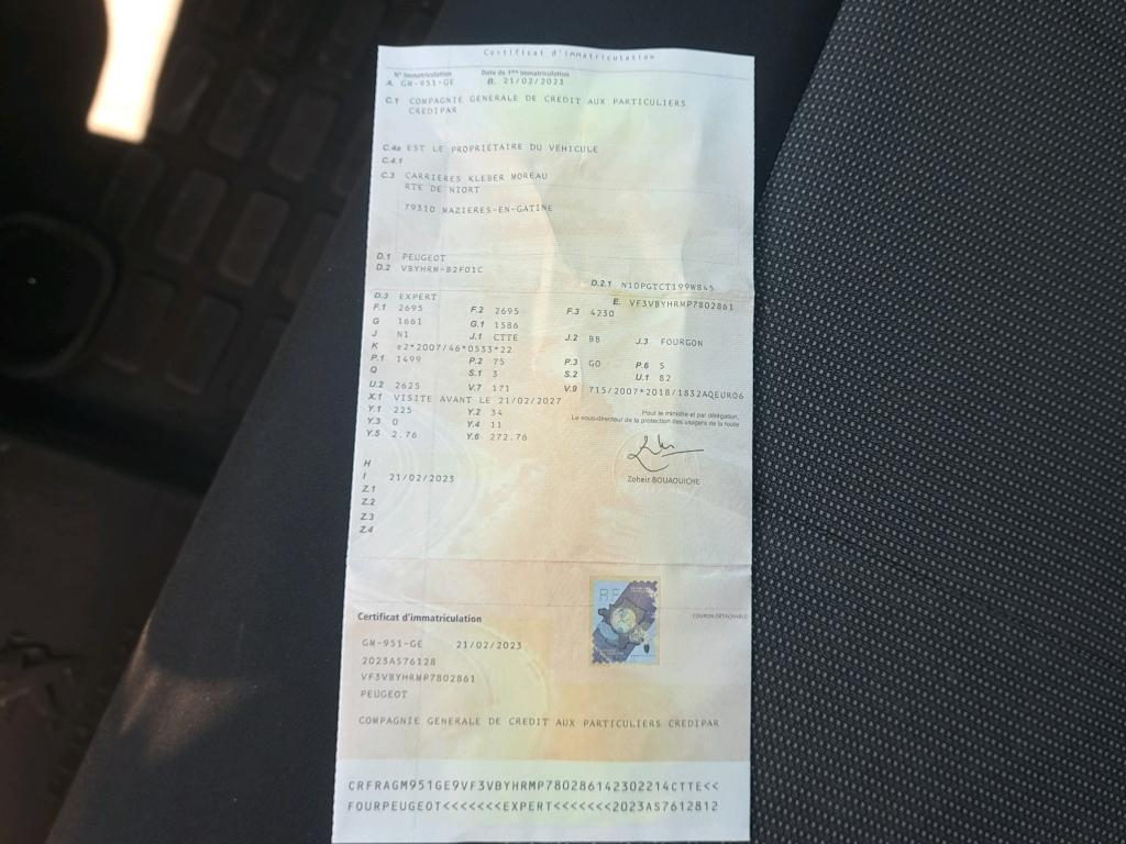 Peugeot EXPERT FGN TOLE M BLUEHDI 100 S&S BVM6  2023