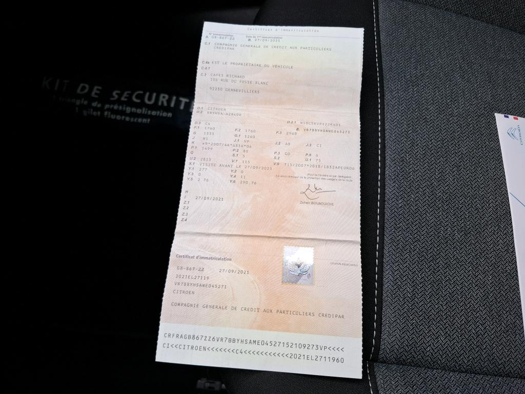 Citroen C4 SOCIETE BLUEHDI 110 S&S BVM6 FEEL NAV BUSINESS R 2021