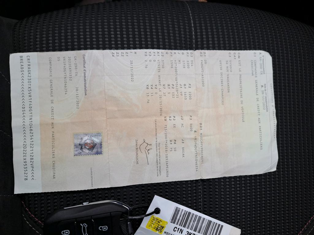 DS DS 4 Hybride E-Tense 225 EAT8 Performance Line+ 2022