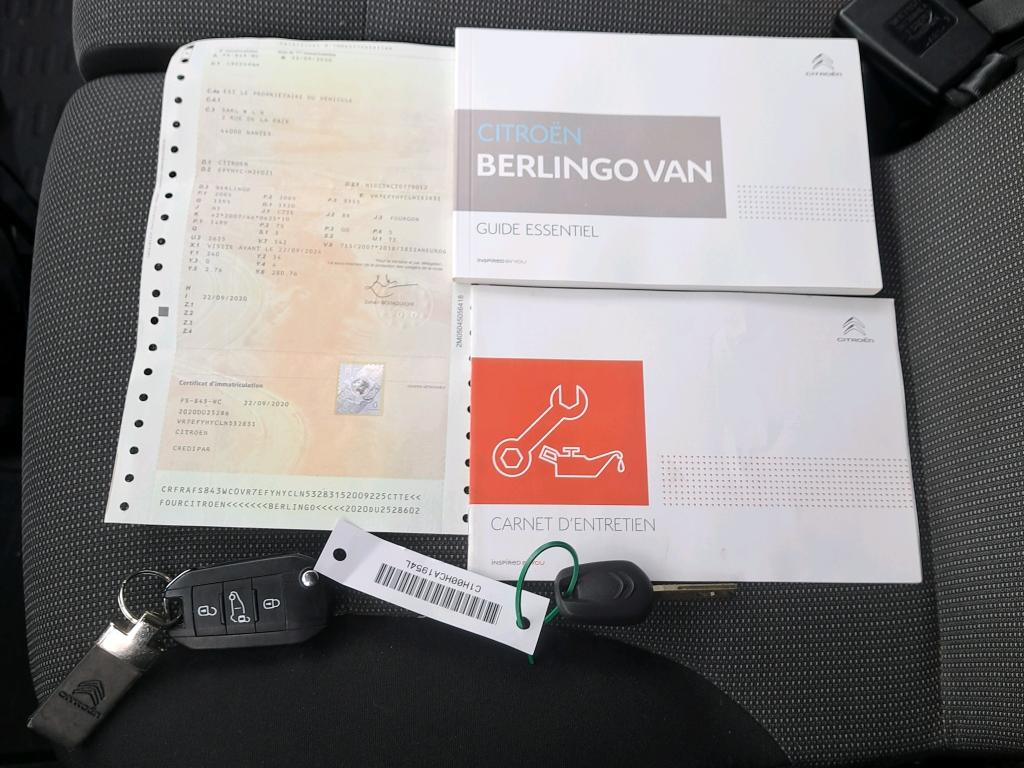 Citroen BERLINGO VAN M 650 BLUEHDI 100 S&S BVM5 CLUB 2020
