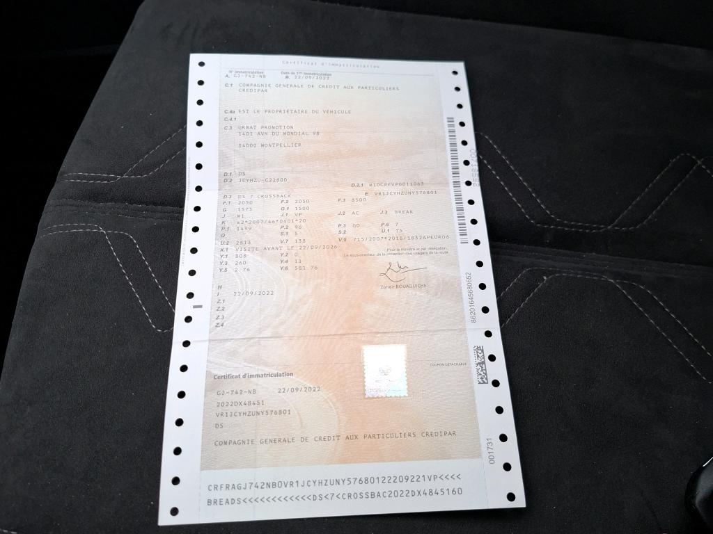 DS DS7 Crossback BlueHDi 130 EAT8 Performance Line 2022