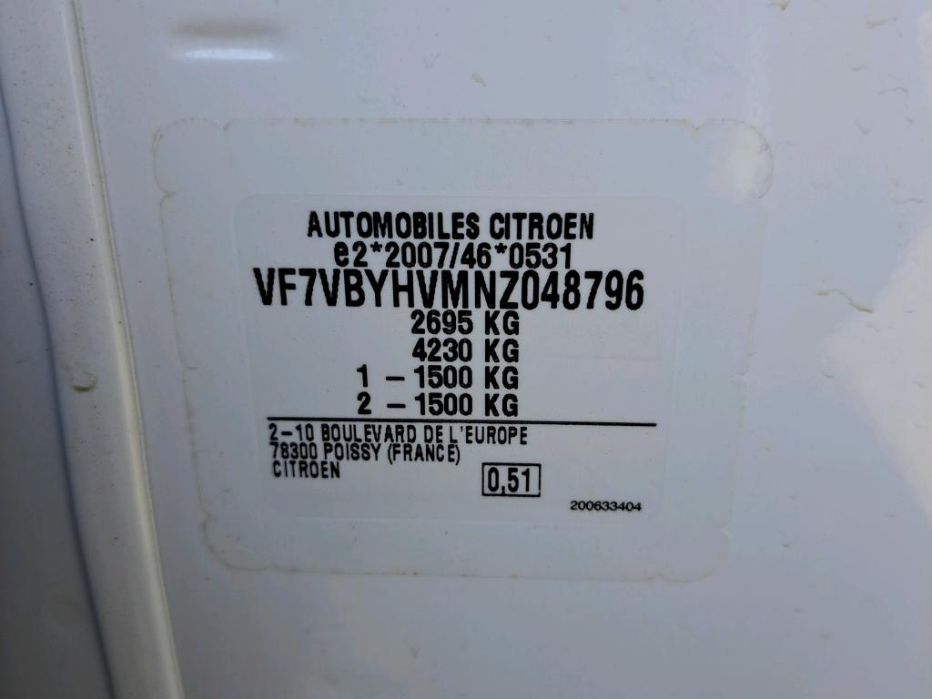 Citroen JUMPY FGN M BLUEHDI 120 S&S BVM6 DRIVER 2022