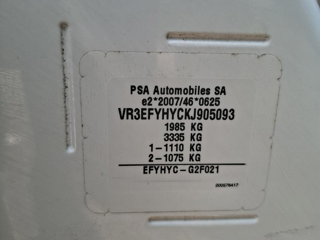 Peugeot PARTNER FOURGON STANDARD 650 KG BLUEHDI 100 S&S BVM5 PREMIUM 2020