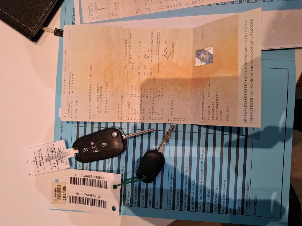 Citroen BERLINGO VAN XL 950 BLUEHDI 130 S&S EAT8 CLUB 2020