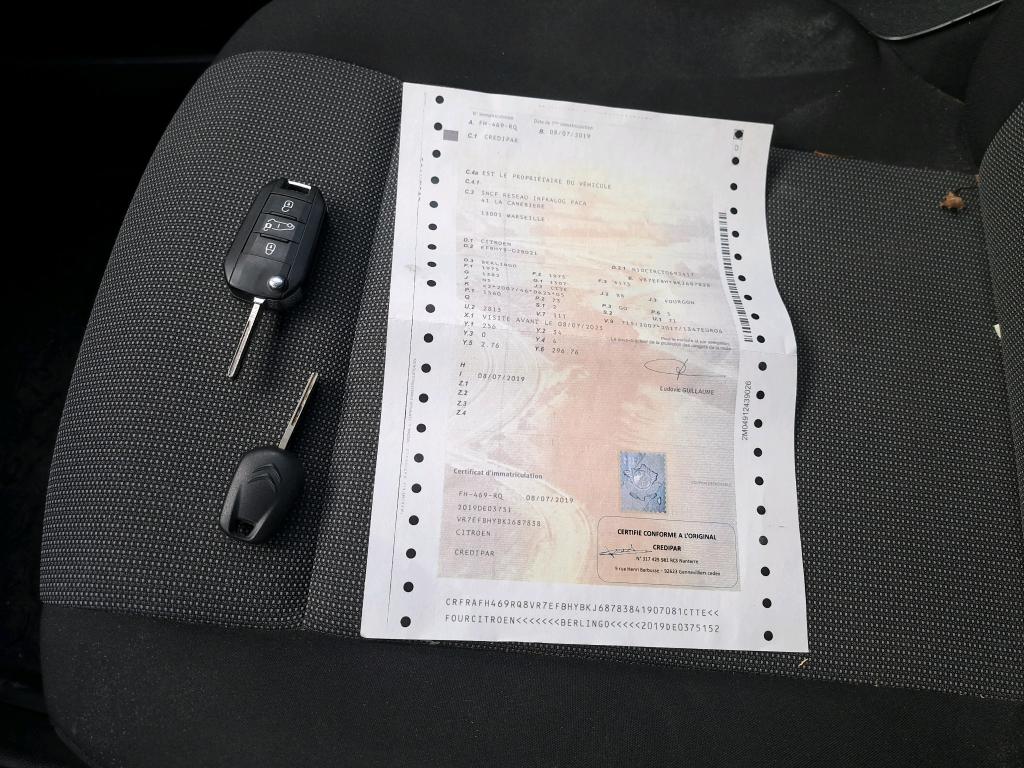 Citroen BERLINGO VAN M 650 BLUEHDI 100 S&S CLUB 2019