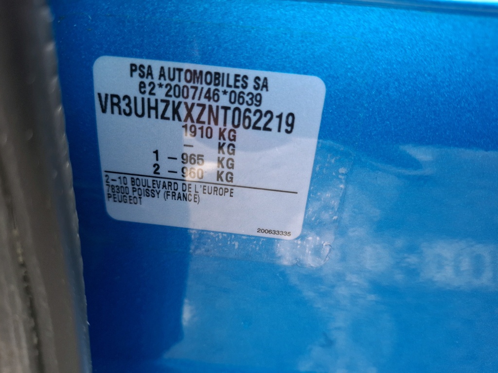 Peugeot 208 Electrique 50 kWh 136ch Style 2022